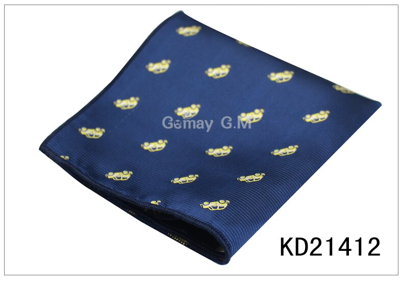 Merk heren zakdoek zakdoek dieren pochet zakelijke pakken borst handdoek zakdoek heren polyester garen pak zakdoeken: Kd21412