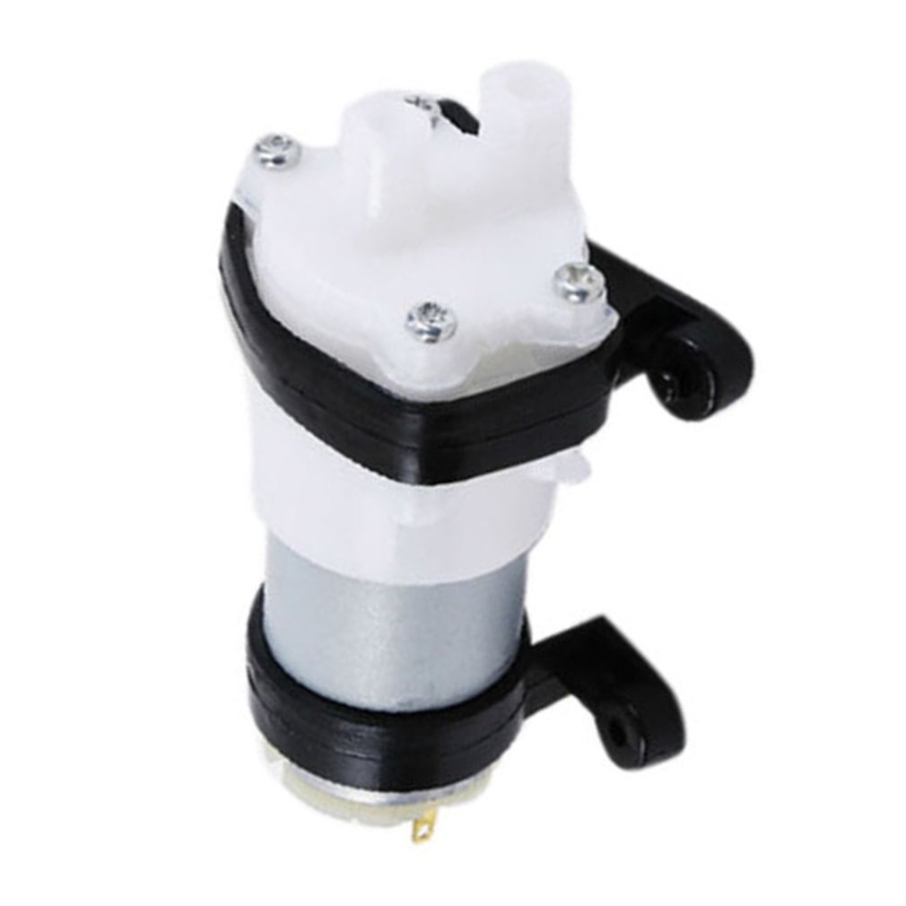 DC6-12V Diaphragm Pump Multifunction 385 Water Pump with Bracket Aquarium Pump Motor for Car Scrub Grain Oil Mini Pump