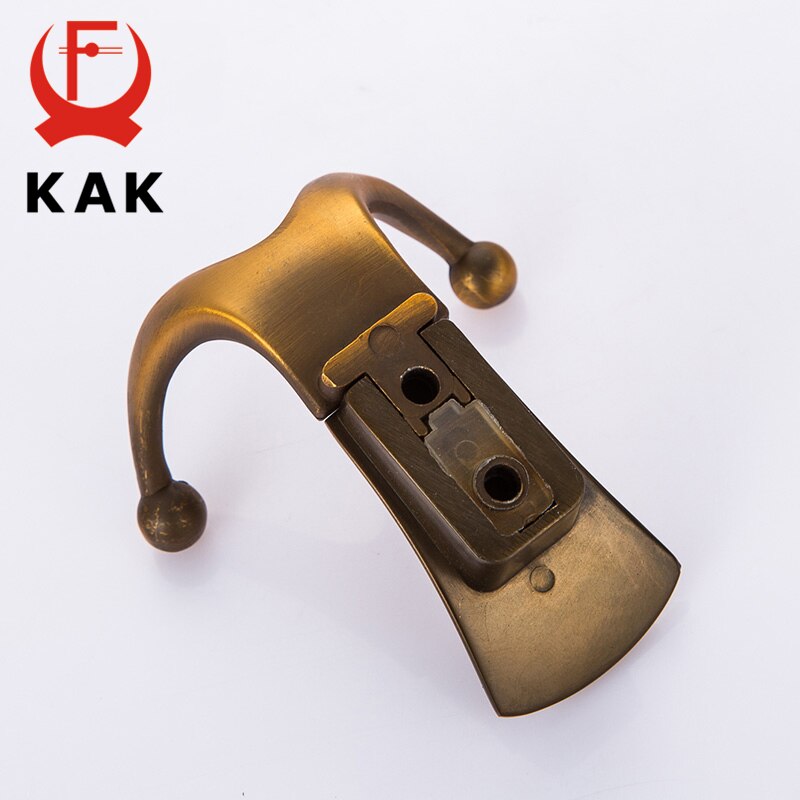 KAK 5PCS Mode Badkamer Muur Hangers 2 Haken Robe Haken Wall Mounted Kleerhanger Rekken met schroeven Jas Handdoek muur Haken