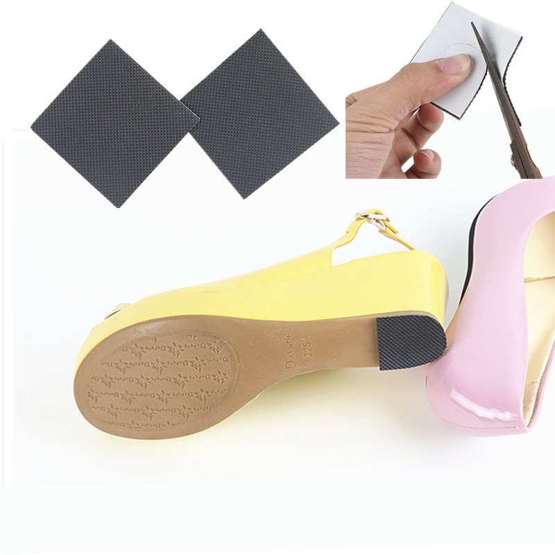 Tampon de protection antidérapant pour chaussures pour femmes, 2 pièces, sandales à talons hauts, semelle en caoutchouc adhésif pour le sol, tampons autocollant