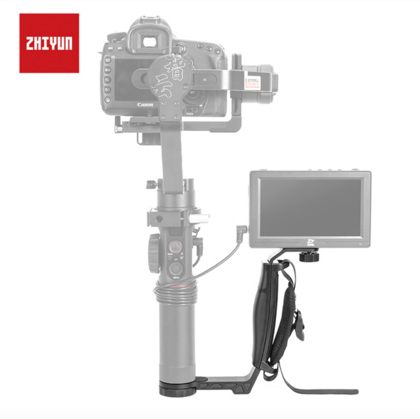 zhi yun Zhiyun Official Crane 2 Gimbal Accessories L Bracket TransMount Mini Dual Grip for LED Light/Microphone/Monitor