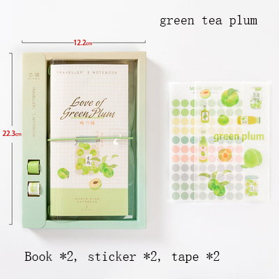 6 st / set kawaii rosa frukt stil planerare bok klistermärken låda tom bok ersättning diy dekorativa klistermärken för tjejer: Vinröd