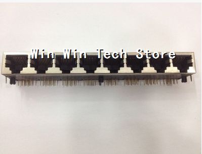 10Pcs 1x8 Ethernet Network RJ45 LAN Female PCB Socket Connector Jack RJ45 1*8PIN