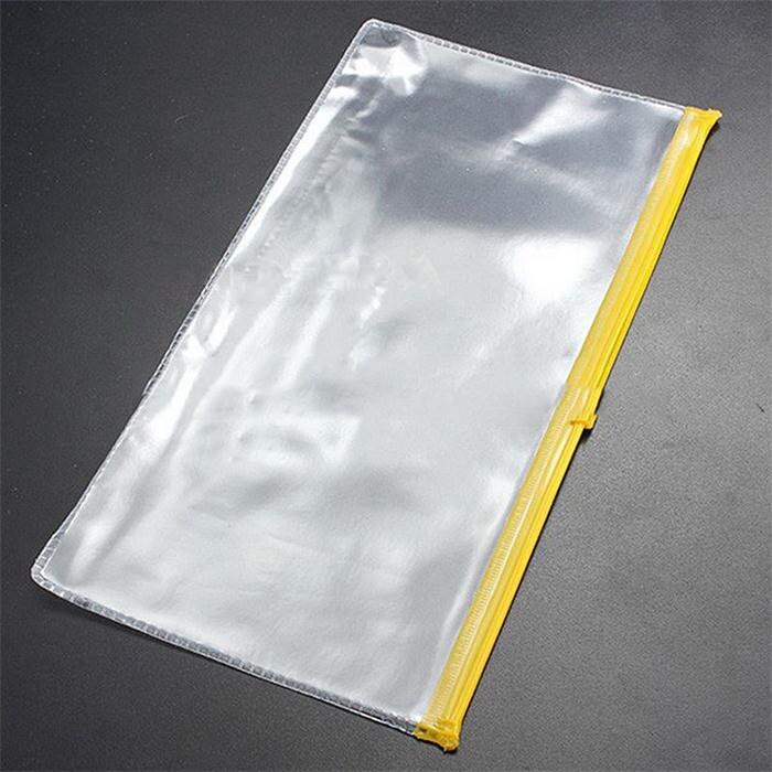 A6 Paper File Folder Book Pencil Pen Bag Plastic Clear Portable Desktop Document Paper Organizer Storage Bag School Stationery