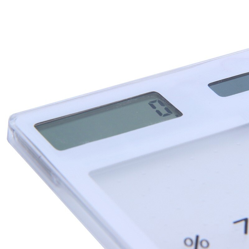 Transparent Calculator Clear Scientific Calculator Solar Energy Led Calculator Stationery White