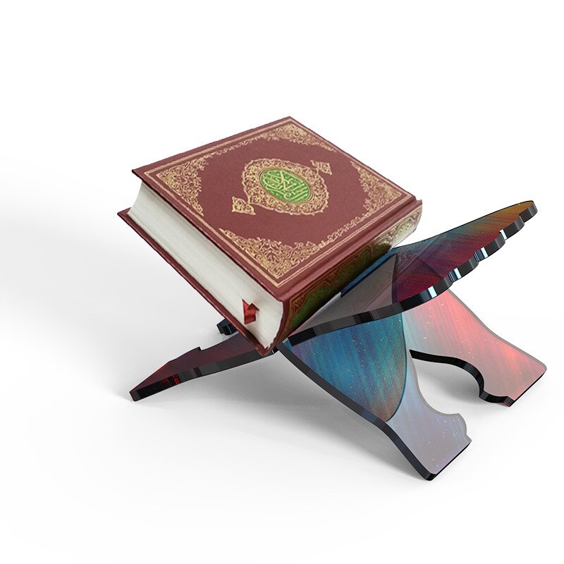 Epoxy Resin Mold Book Holder Silicone Mould DIY Folding Bookshelf Casting Molds Desk Decor Islamic Eid Reading Prayer Display