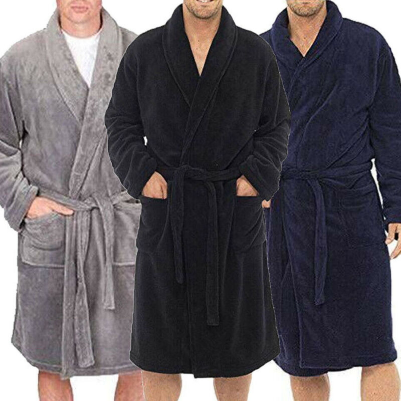 Roupão masculino de algodão, moda nova, venda imperdível, roupão de banho