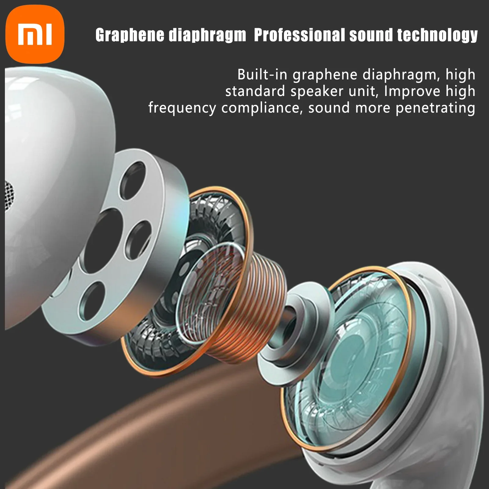 Xiaomi Buds Bluetooth 5,3 Kopfhörer TWS Drahtlose Kopfhörer Noise Reduction Ohrhörer Hifi Stereo Sound Kopfhörer Headset Mit Mikrofon