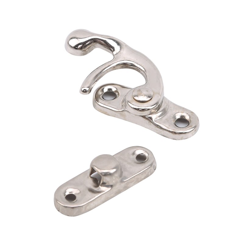 Small Metal Lock Decorative Hasps Hook Wooden Jewelry Box Padlock For Furniture Hardware: Silver