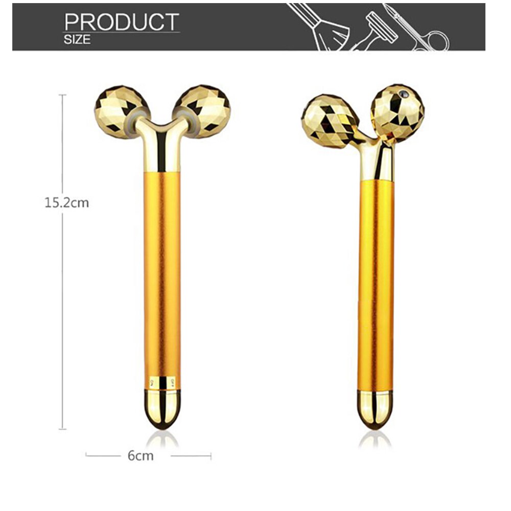 24K Gouden Energie Beauty Bar Gezicht Massager 3D ... – Grandado