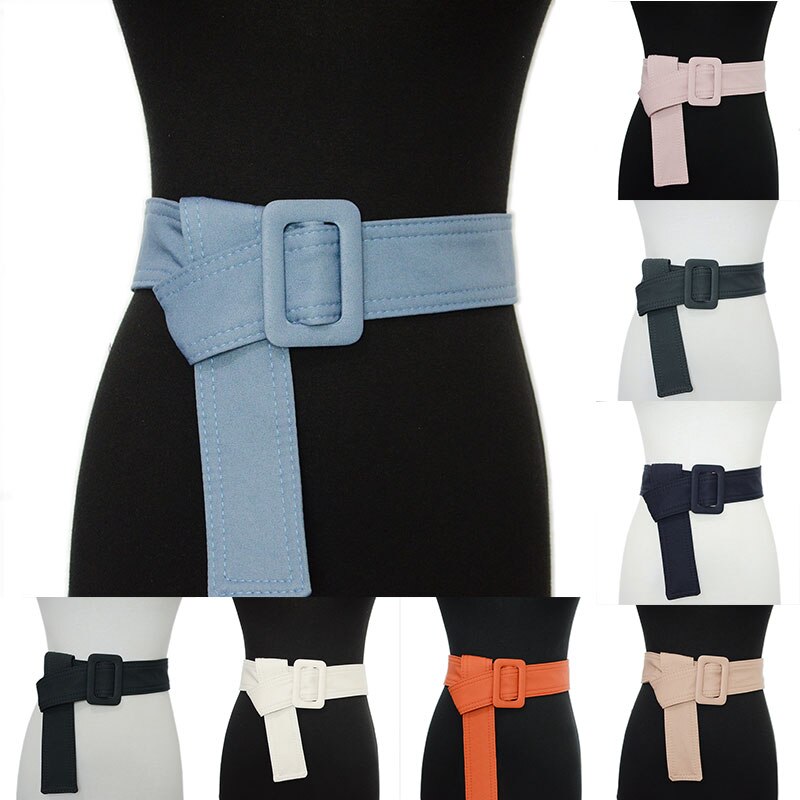 Korsettbelte 160 cmx 5cm dunjakkefrakk dekorativ midje belte myk linning uformelt ensfarget super langt lerret bredt belte