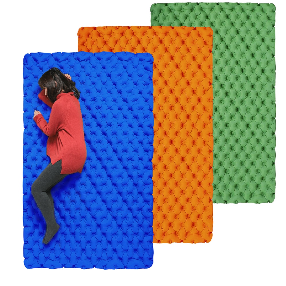 Rooxin Ultralight Camping Mat Inflatable Mattress 2 People Sleeping Pad Waterproof Pad Thickened Camping Mat Air Inflatable bag