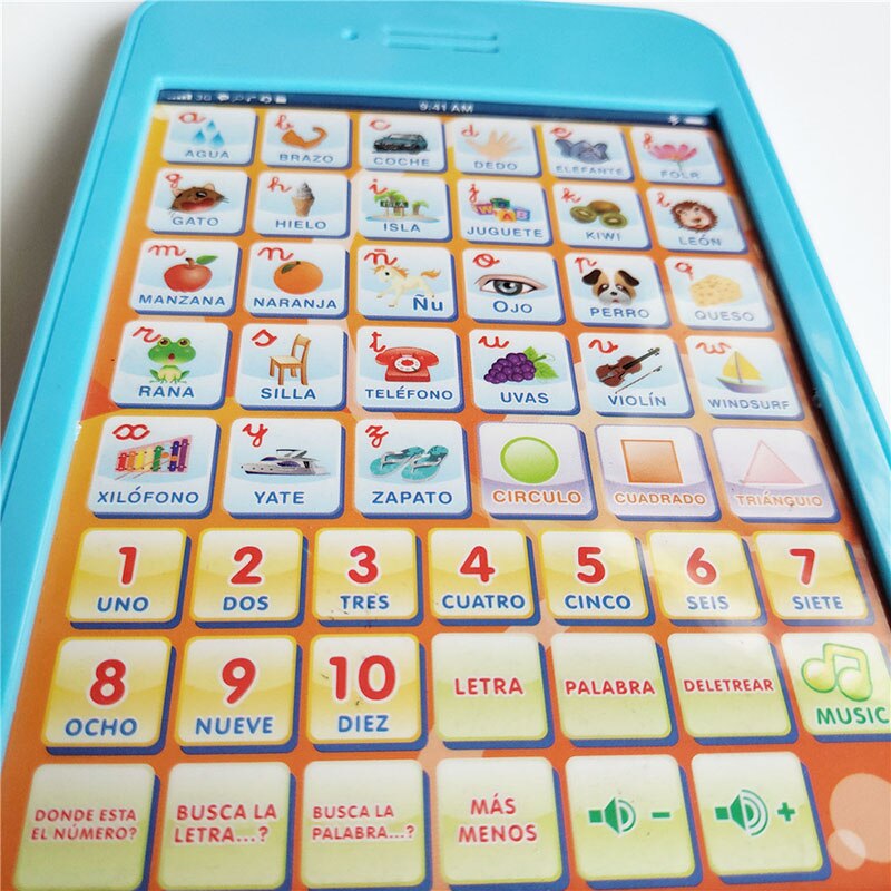 -Spanisch Sprache lernen maschine spielzeug Musik Sprechen Español Alphabet Lesen Maschinen Für freundlicher Pädagogisches Spielzeug 1