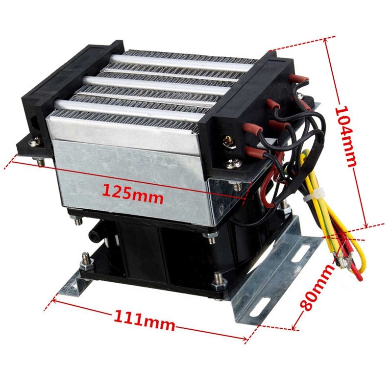 Elektriske varmeapparater konstant temperatur industriel ptc ventilatorvarmer 300w 220v ac inkubator luftventilator varmeapparat tørreanordning