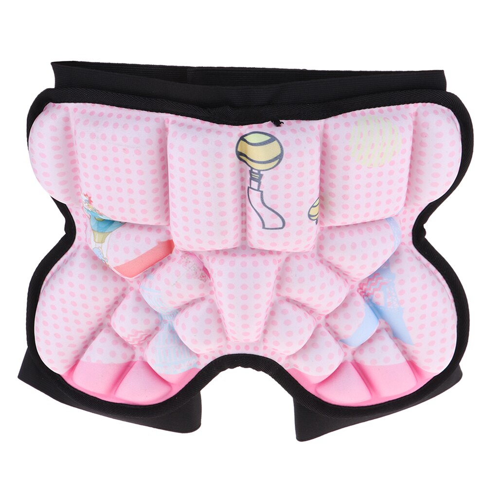 Barn eva vadderade korta byxor 3d skydd höft rumpa skyddsutrustning justerbar rem midjeskydd slagdyna för skridskoåkning