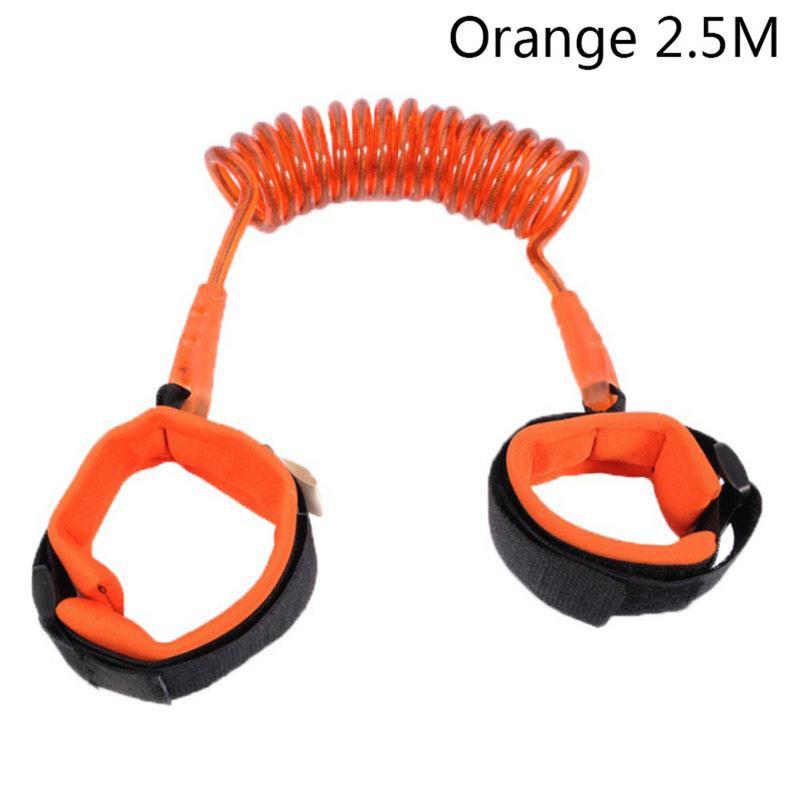 Arnés de seguridad para niños, Correa antipérdida ajustable, muñequera de tracción, correa para bebés y niños: Orange / 2m