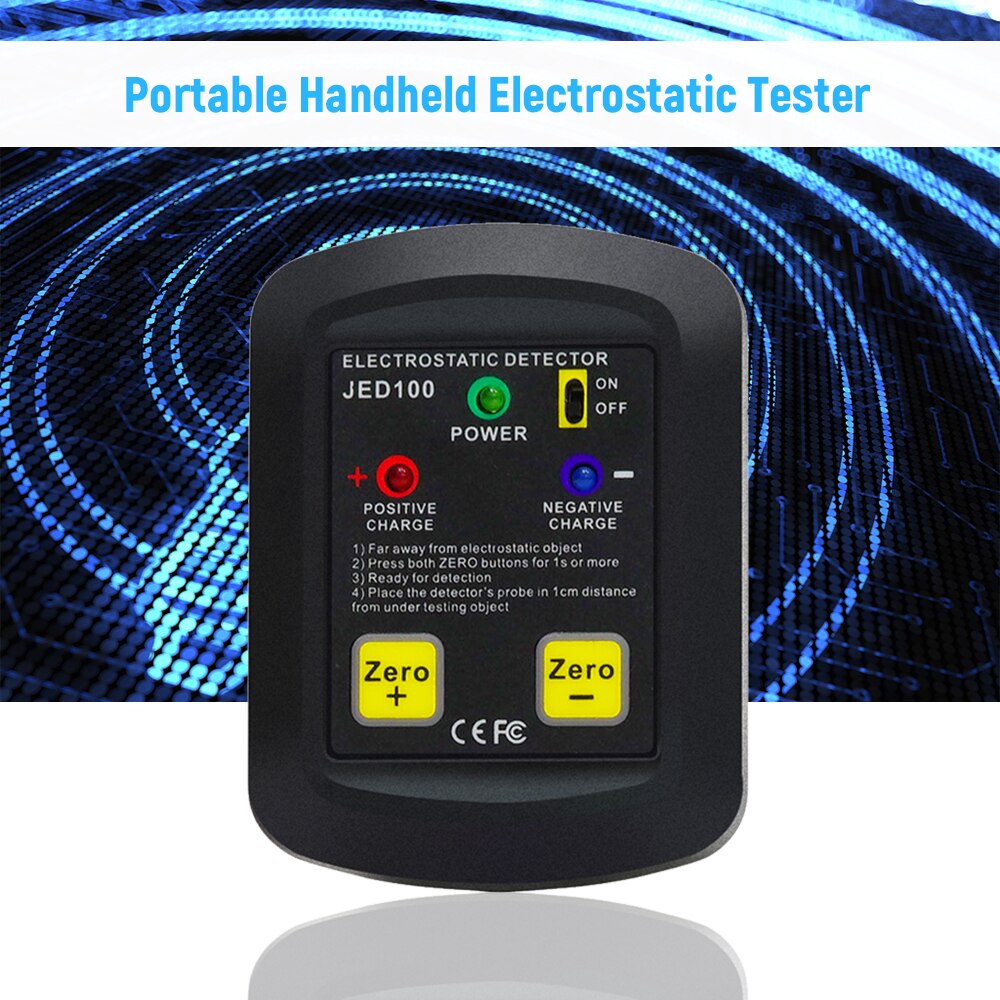 Palm-size Electrostatic Detector Portable Non-contact Electrostatic Tester Electrostatic Analyzer 100V~20KV ESD Test Meter Gauge