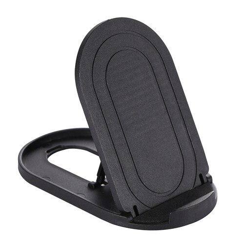 5 Color Universal Foldable Desktop Phone Holder Stand Portable Plastic Mount Stand For iPhone Mobile Phone Tablet Desktop Holder: Black