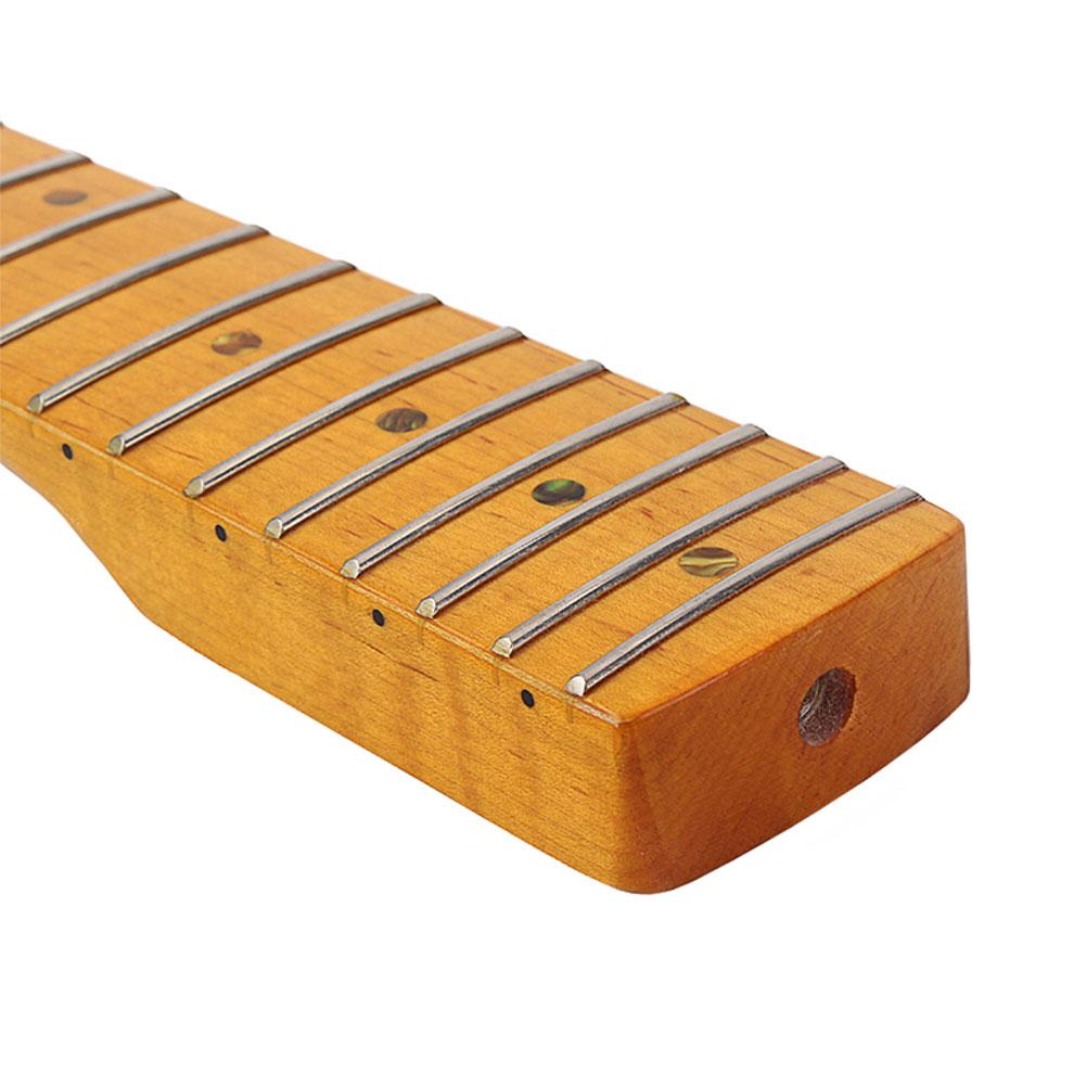 Drewniane 21 denerwować podstrunnica części zamienne robić gitary elektrycznej pełne drewno klonowe gryf gitary elektrycznej Model szyi