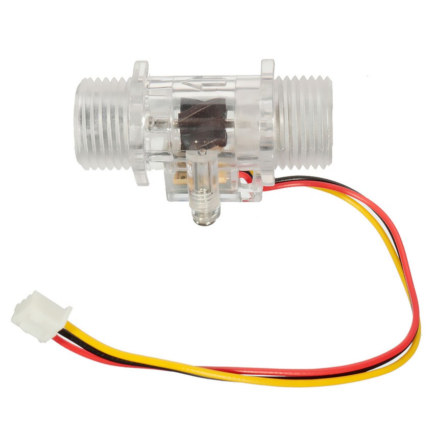 Transparent Water Flow Control Switch Sensor Flowmeter Counter 1-30L/min 1.75Mpa