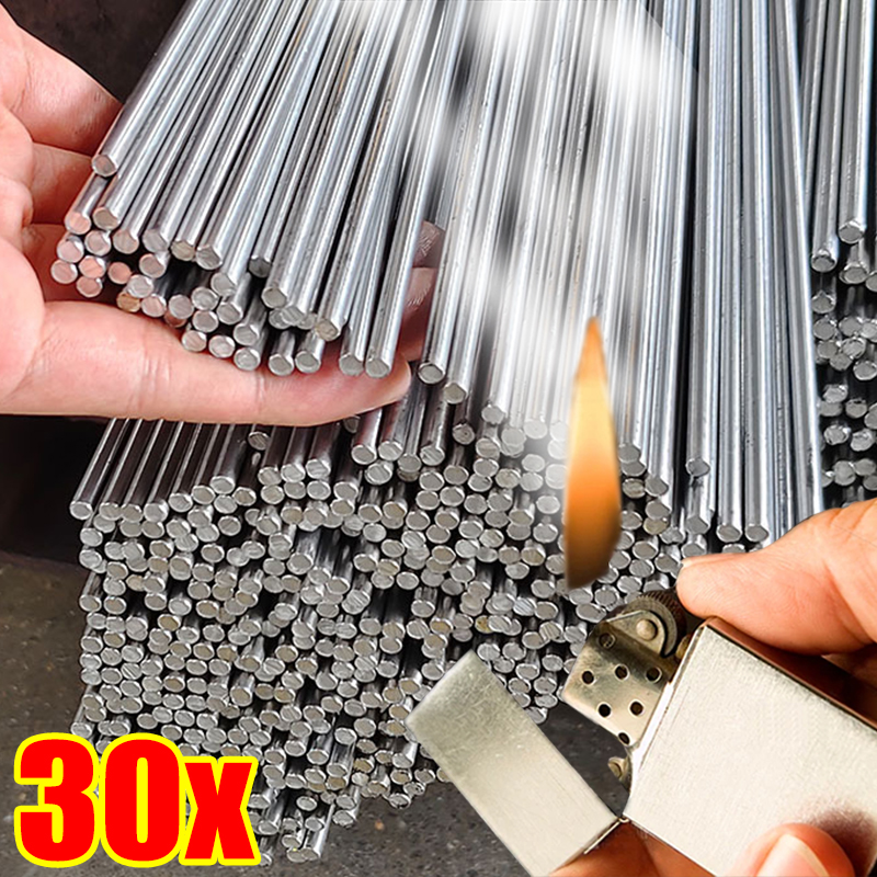 Svejsetråd aluminium let smelte lav temperatur universal stål kobber svejsetråd lodde reparation huller behøver loddepulver værktøjer