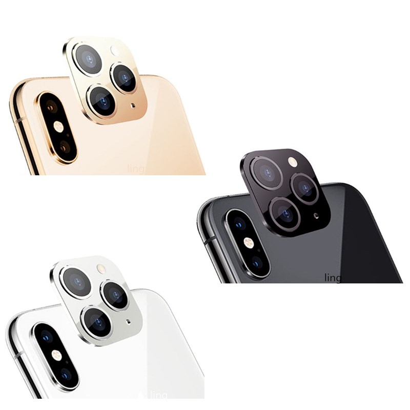 Camera Lens Cover for iPhone X XS / XS MAX Seconds Change for iPhone 11 Pro Lens Sticker Modified Camera Cover