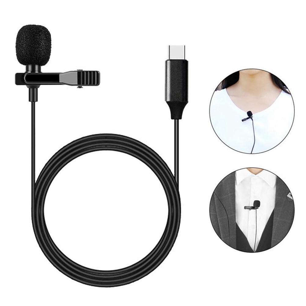 Mini microfono Mic USB C tipo-c Mic condensatore registrazione Audio per Huawei Xiaomi telefono Android USB C microfono Lavalier