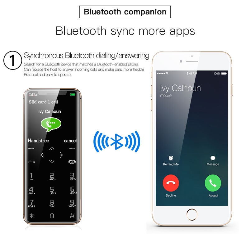 Dünne karte telefon Dual sim karte GSM Bluetooth taschenlampe freundlicher Karte telefon,