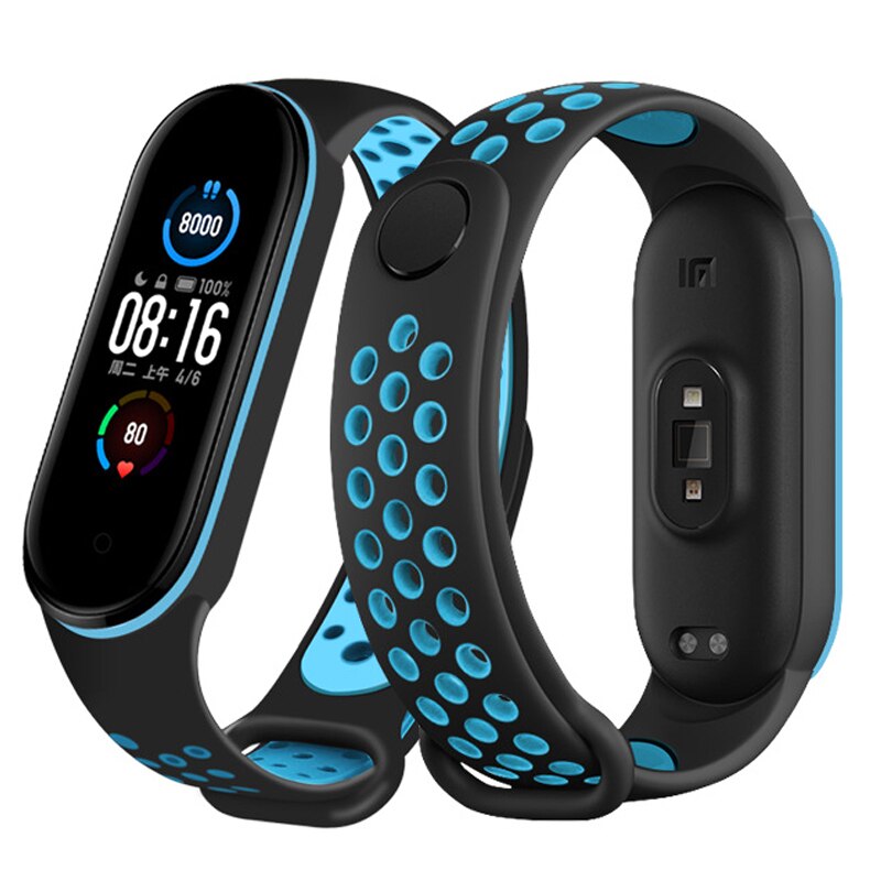 Inteligentna bransoletka dla Xiaomi Mi Band 6 5 pasek silikonowy MiBand 3 4 bransoletka pasek na rękę dla Xiaomi Mi Band 6 wymienny pasek do