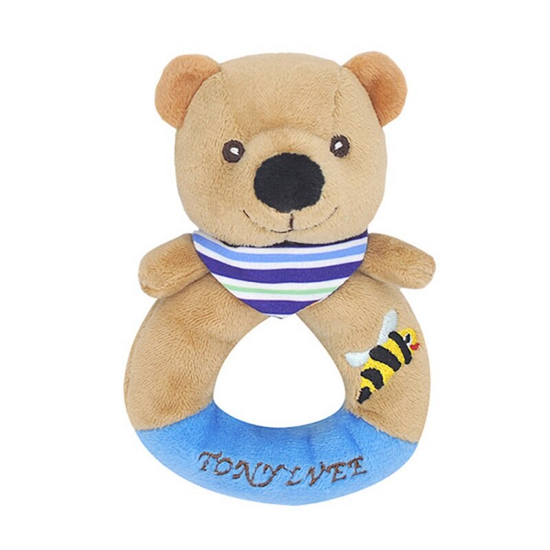 neue Baby Drehmaschine Hängen Ring Cartoon Tier Rasseln Krippe Baby Kinderwagen Hängen Spielzeug Beißringe Gefüllte Puppe