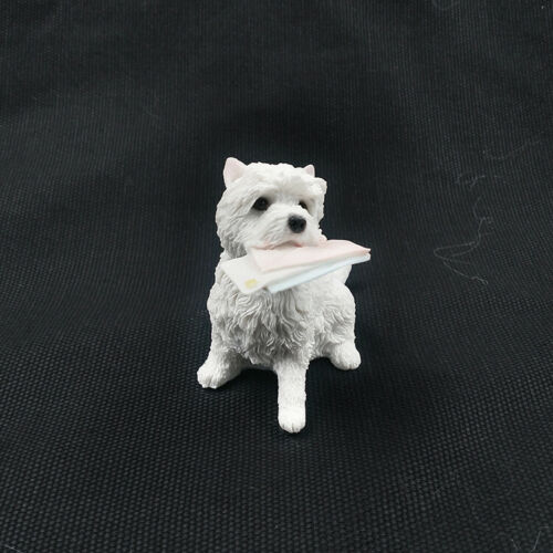 JJM West Highland White Terrier Envelope Dog Pet Figure Collector Animal Model Doll EducationalToy for Children Adults Kids: Default Title