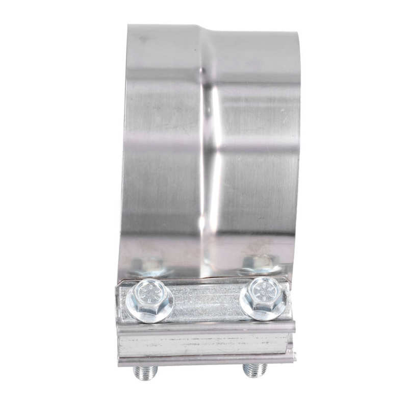 5in Stainless Steel Exhaust Pipe Coupler Band Clamp Lap Joint Connector for Muffler Downpipe Header Manifold