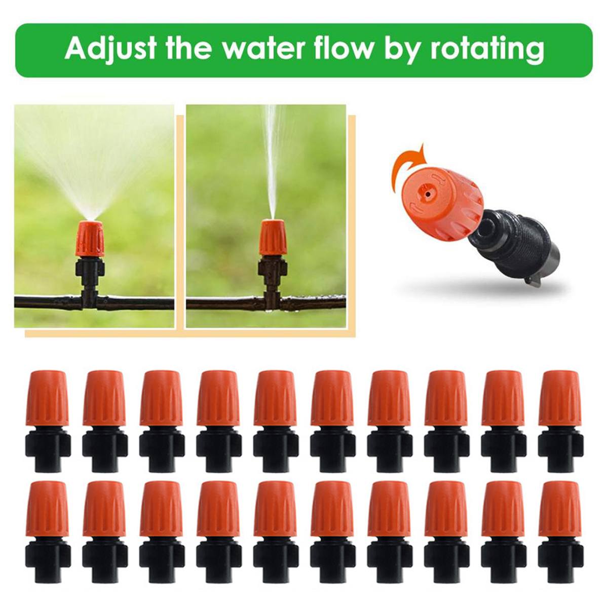 5/15/25m Automatic Watering Timer Irrigation System Greenhouse Plant Kit for Flowers Plants Bonsai Intelligent Care Watering Kit