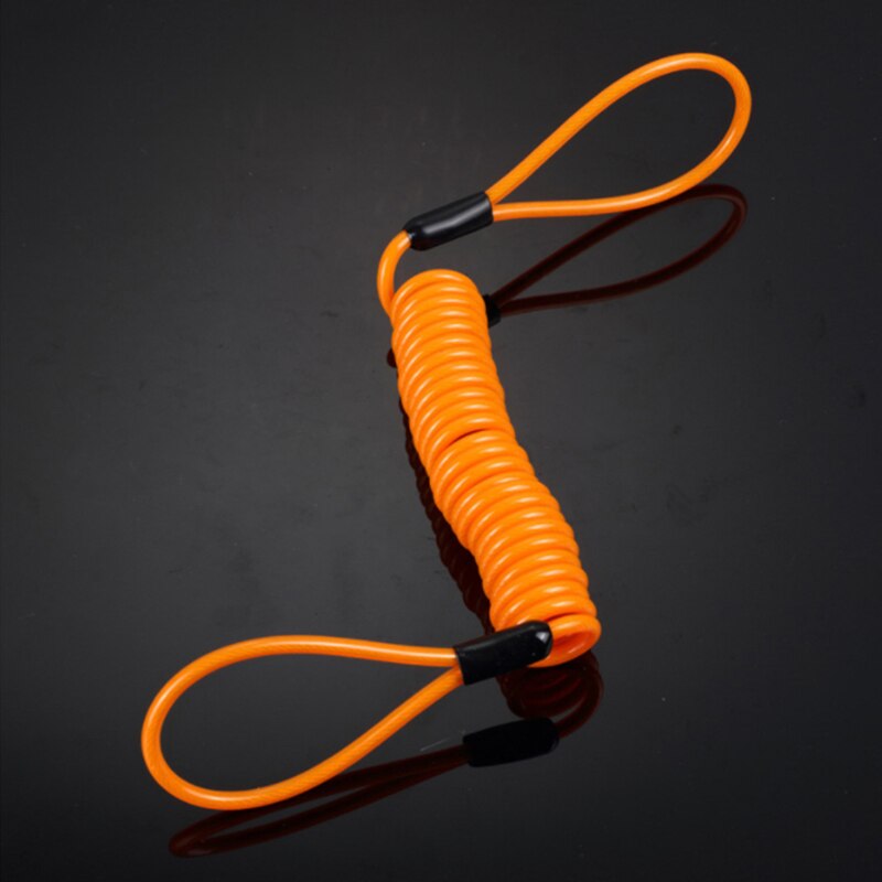 Stretch length 120cm icycle Lock Reminder Elastic Rope Anti Theft Bike Motorcycle Scooter Spring Cable Wire 4 color