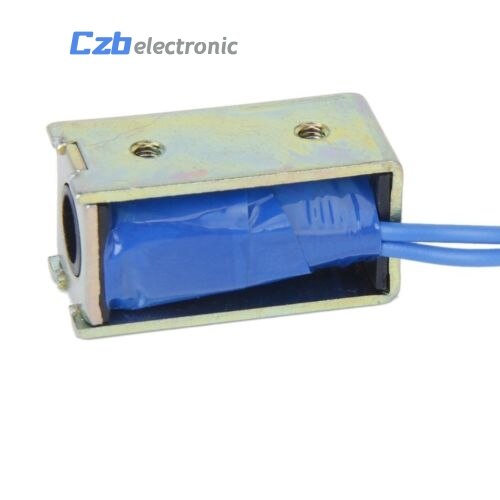1pc ZYE1-0530 offen Rahmen Stil Magnetspule DC 12V 1A 10mm Hub Mayitr Miniatur drücken-ziehen-Typ elektromagnet