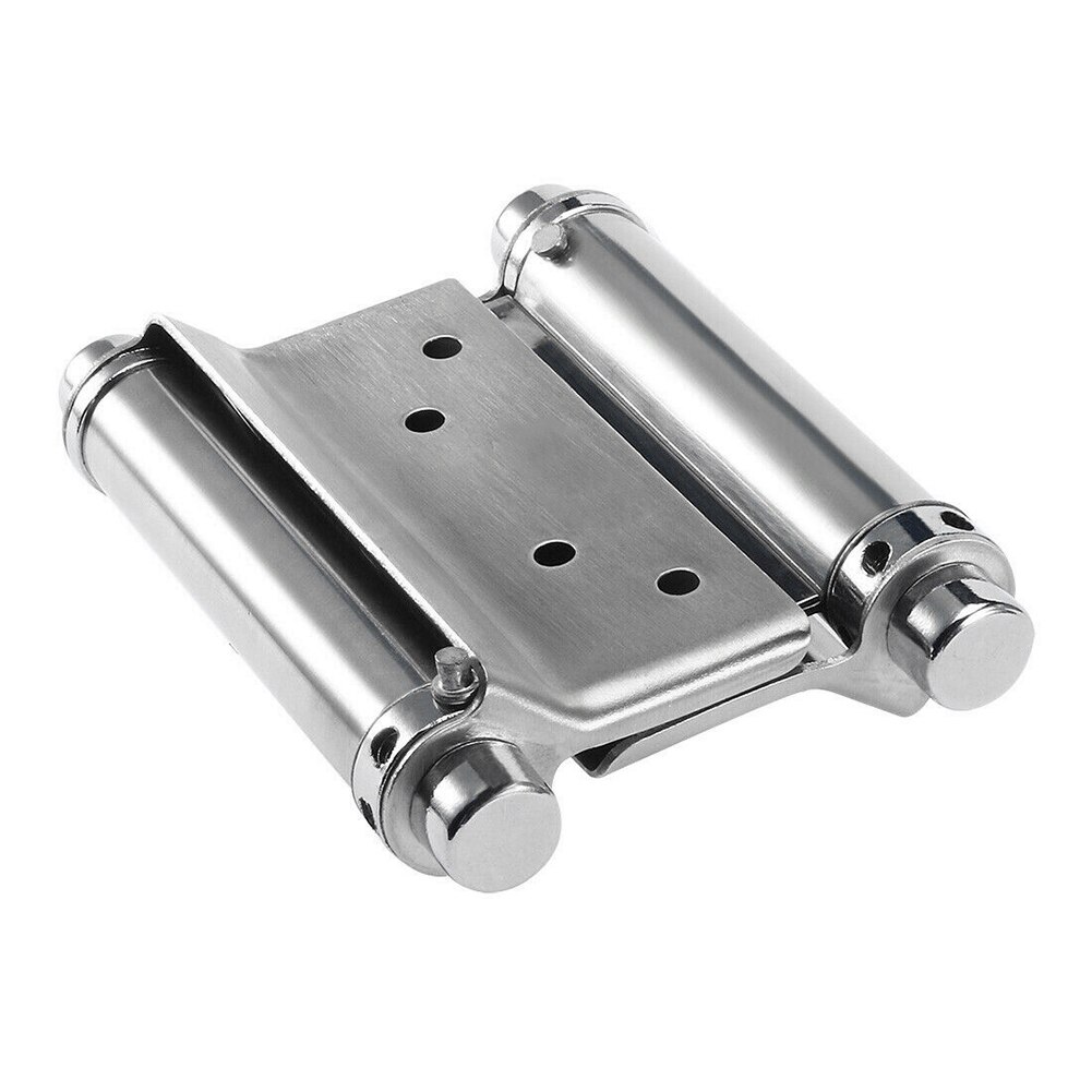 2 Pcs Stainless Steel Double Action Spring Door Hinge Durable for Cafe Bar Saloon JA55: 201 3