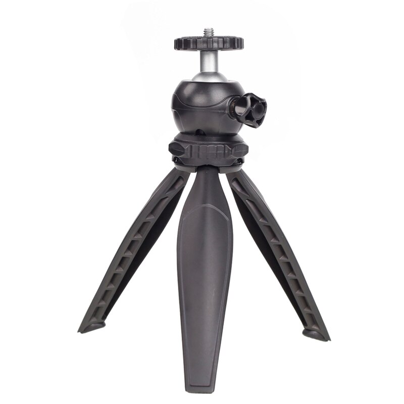 XILETU XS20 Mini Tabletop Tripod Desktop Phone Holder Stand with Clip and Ball Head for iPhone Cell Phone Smartphone DSLR Camera: XS20Black