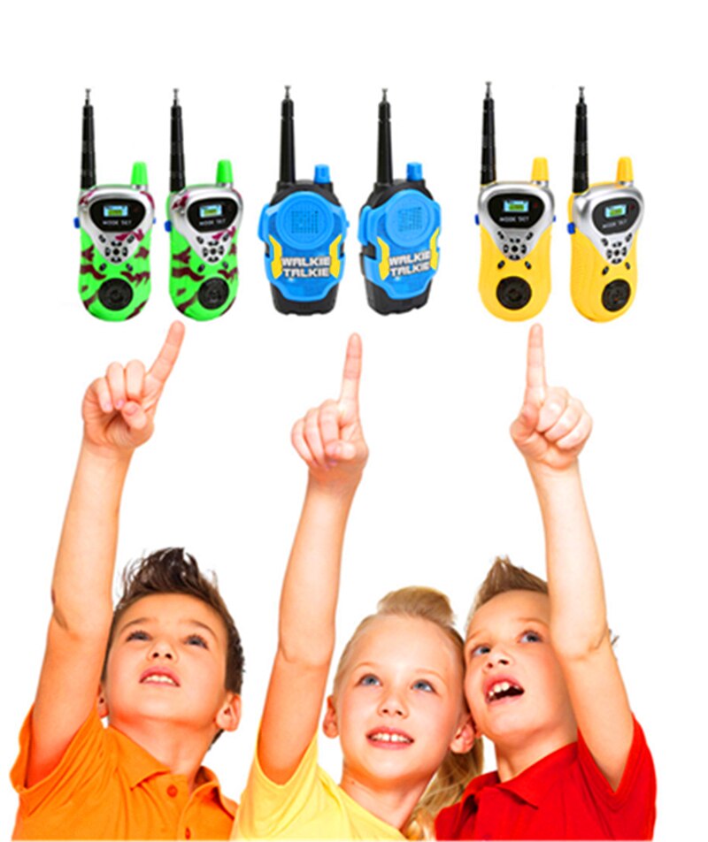 2 stk barneleke mini walkie talkie intercom elektronisk interphone transceiver pmr woki toki 2 veis radio barn