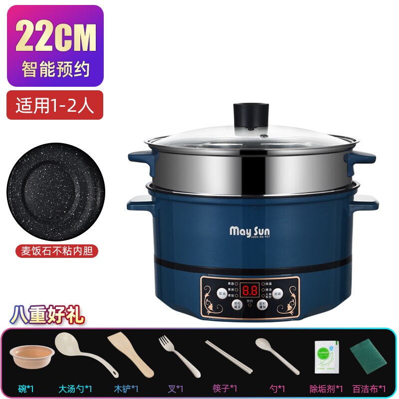 Vaporera de alimentos Manual, calentador eléctrico de comida, hervidor de masa hervida, rollo de fideos y arroz, Dampf Topf: style  8