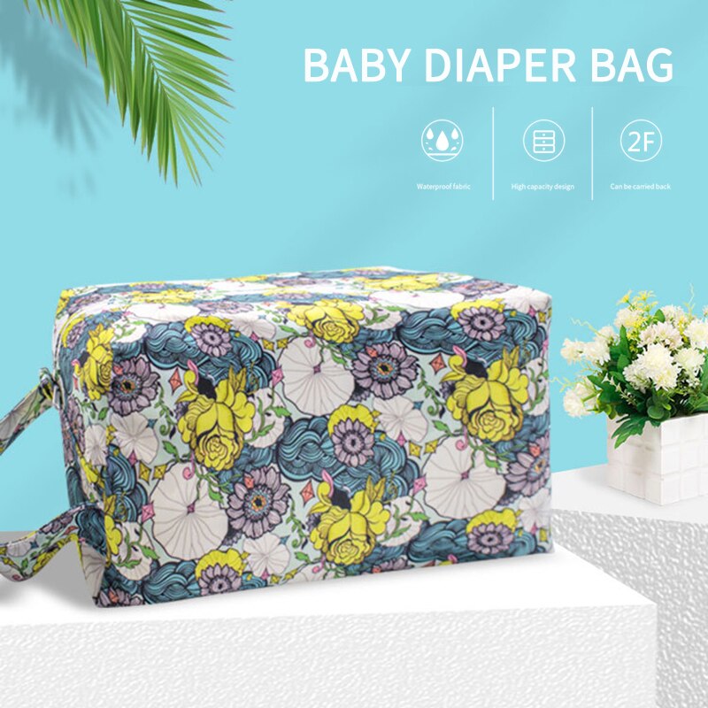 Waschbar Windel Drei-dimensionale Tasche Wasserdichte Große Kapazität Windel Lagerung Tasche Baby Kinderwagen Tasche Im Freien Reise Infant Pflege