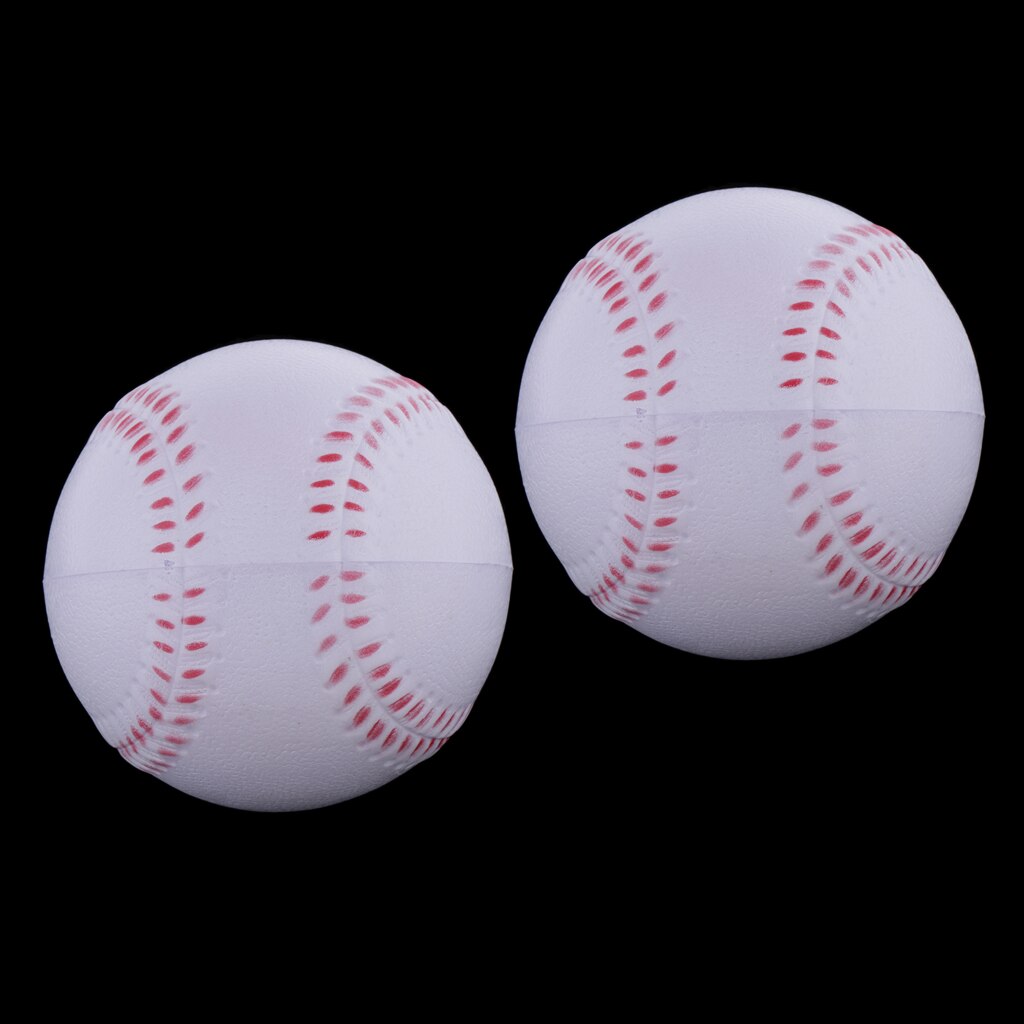 2x Soft Baseball Ball 3.5'' Foam Filled Rounders Softball Practice Base Balls