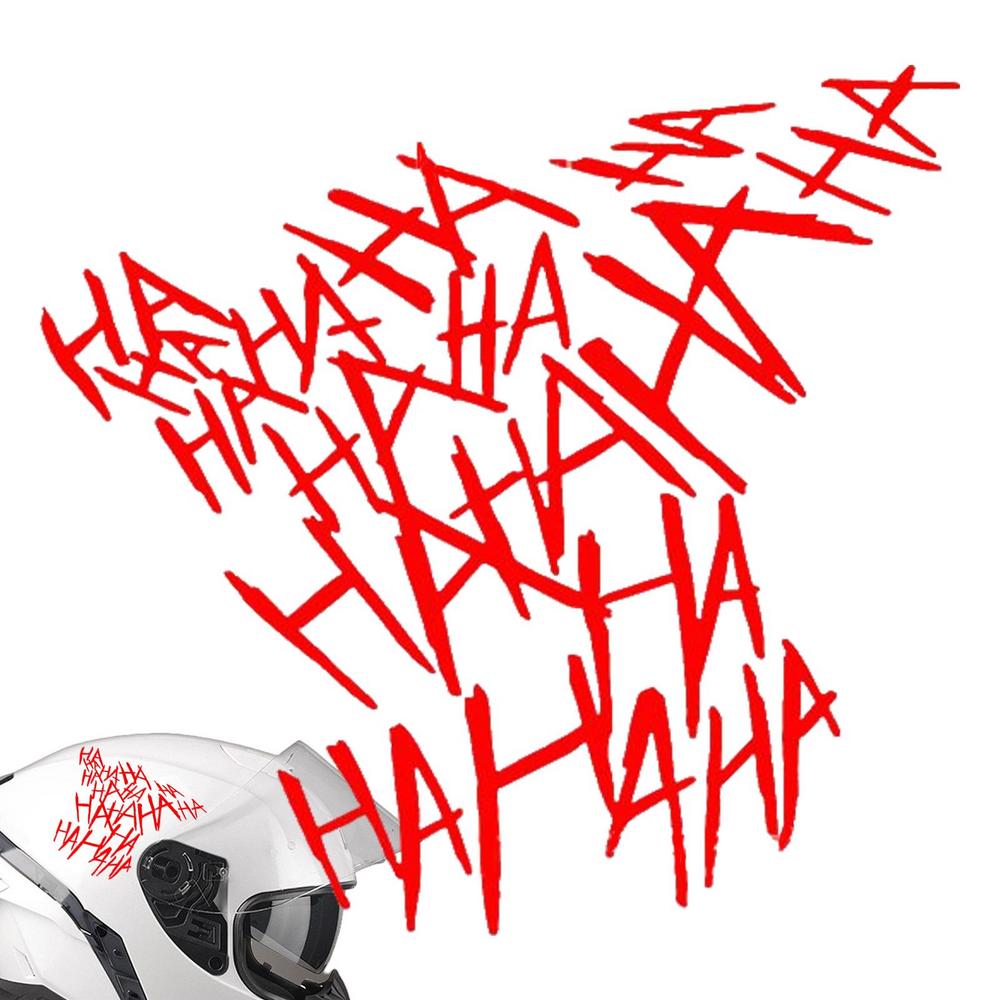 Hahaha Motorrad Helm Aufkleber lustige Joker Aut ofens ter Aufkleber wasserdichte Auto-Styling Fahrzeug reflektierende Aufkleber Stoßstange Aufkleber: verrotten