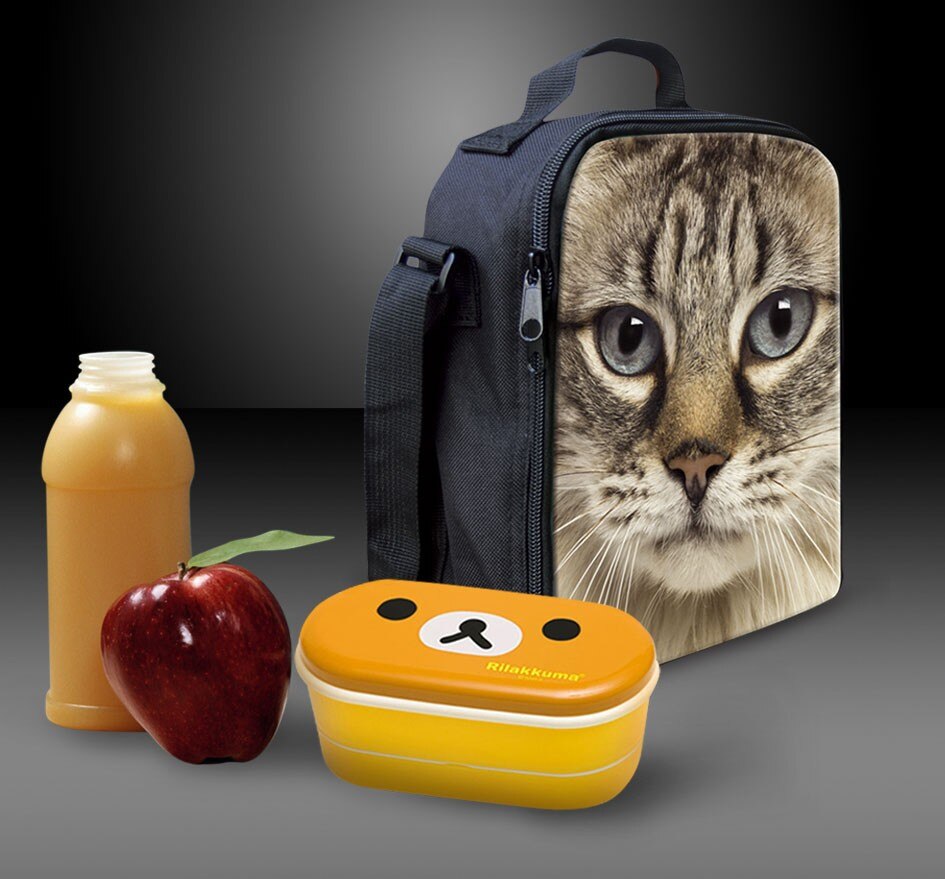 FORUDESIGNS Thermal Insulated Lunch Bag For Women Men Boys Girls 3D Skull Insulation Lunch Box Picnic Food Cooler Lunchbox Bolsa