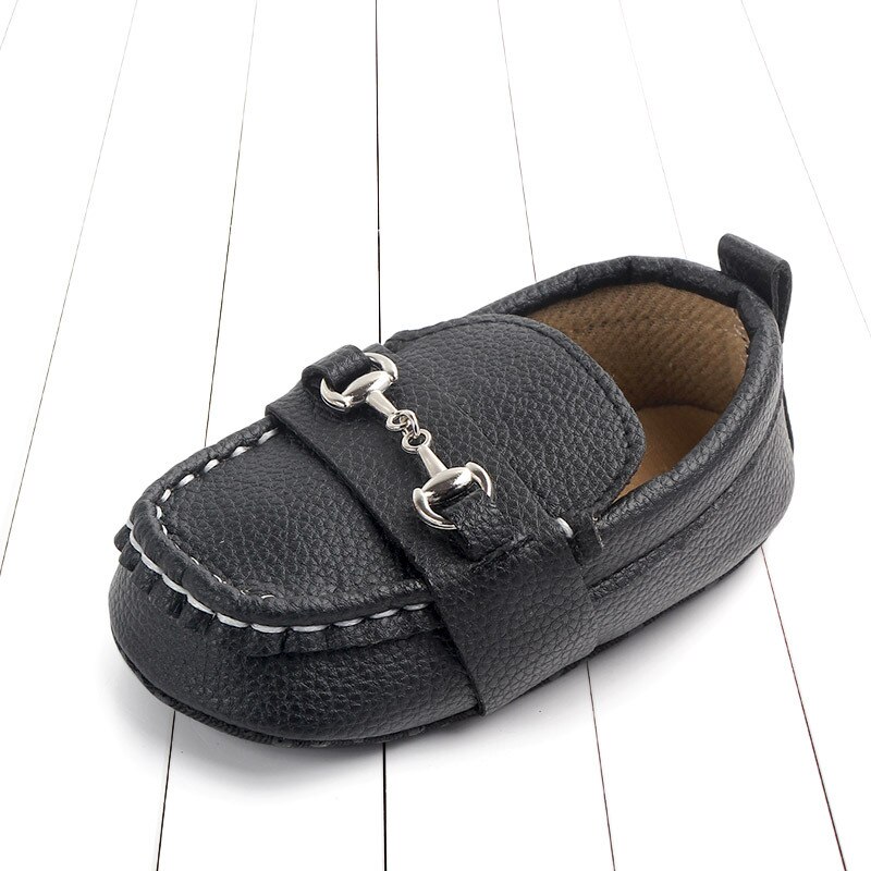 Zapatos de para primavera y otoño para recién nacido, ropa para niño y niña, zapatos de suela suave para niño pequeño: Negro / 13-18 meses