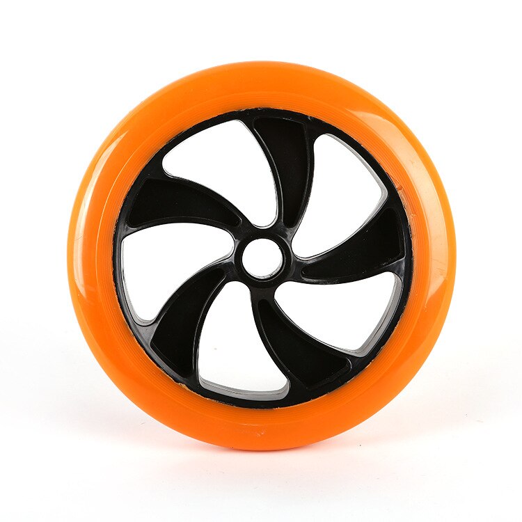 2 Stuks 100mm Scooter Vervangende Wielen Met Lagers Aluminium Slijtvaste Pu Scooter Onderdelen Groen