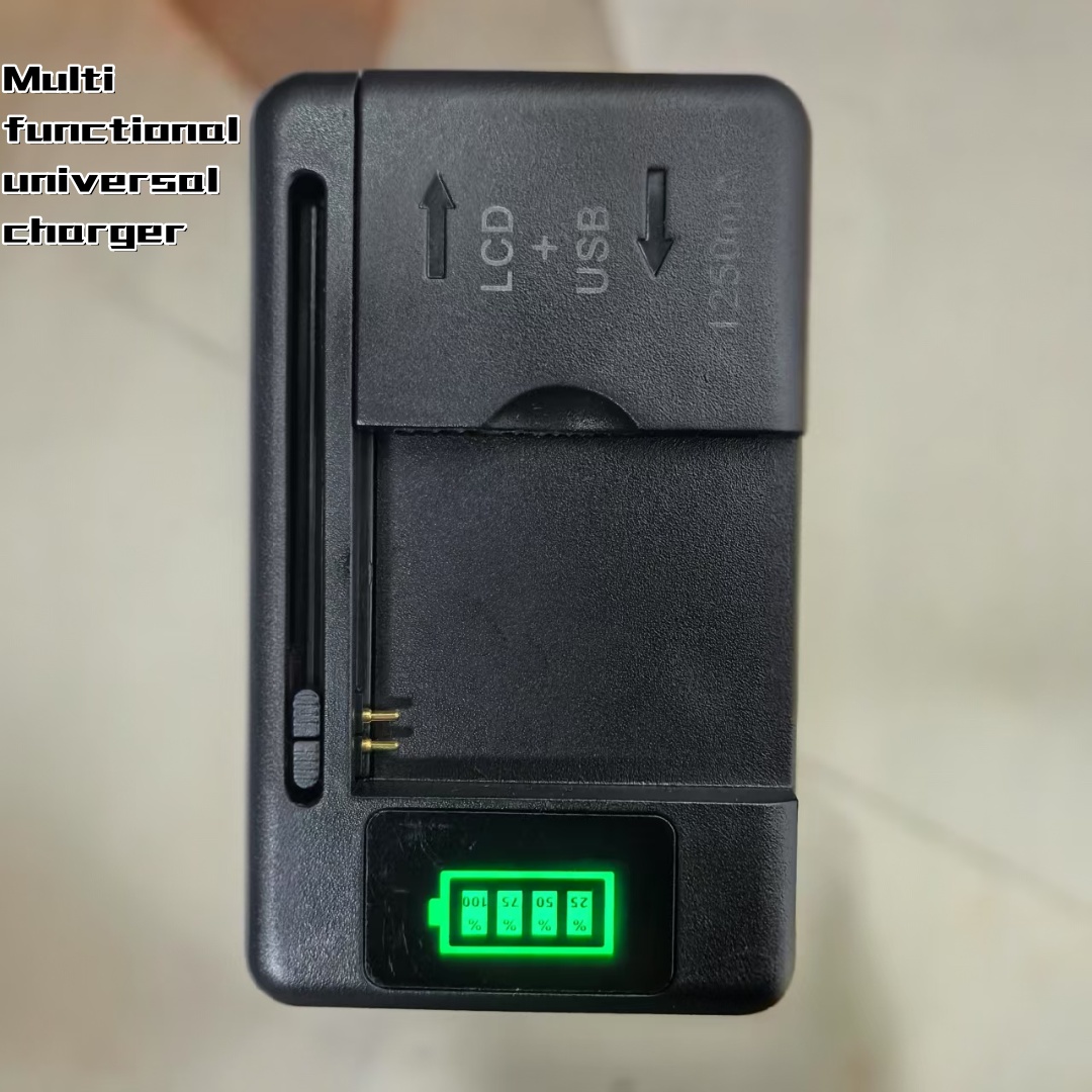 Universele mobiele batterijlader EU US Plug LCD-indicatorscherm USB-poort voor mobiele telefoonopladers Batterij opladen