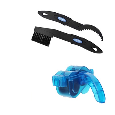 Limpiador de cadena de bicicleta cepillos de fregado, juego de herramientas de limpieza para bicicleta de montaña, Reparación de bicicletas