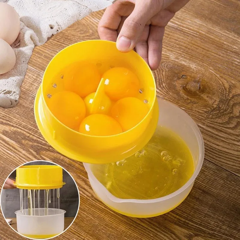 Egg Yolk Separator And Egg Separator Baking Tools Large Capacity Kitchen Accessories Clear Kitchen Gadgets