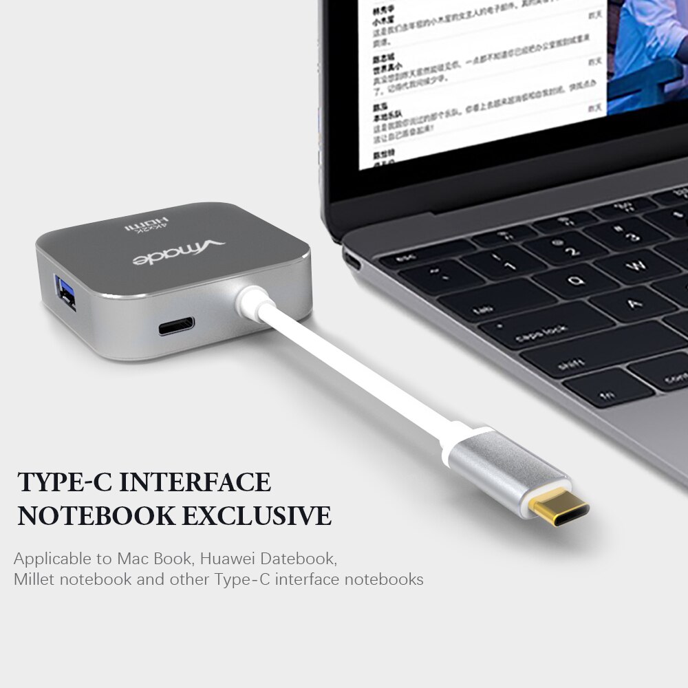 Vmade CB192-HDMI tipo C HUB USB C HUB de USB 3,0 HUB adaptador Dock para MacBook Pro Huawei Mate 30 USB-C 3,1 divisor puerto