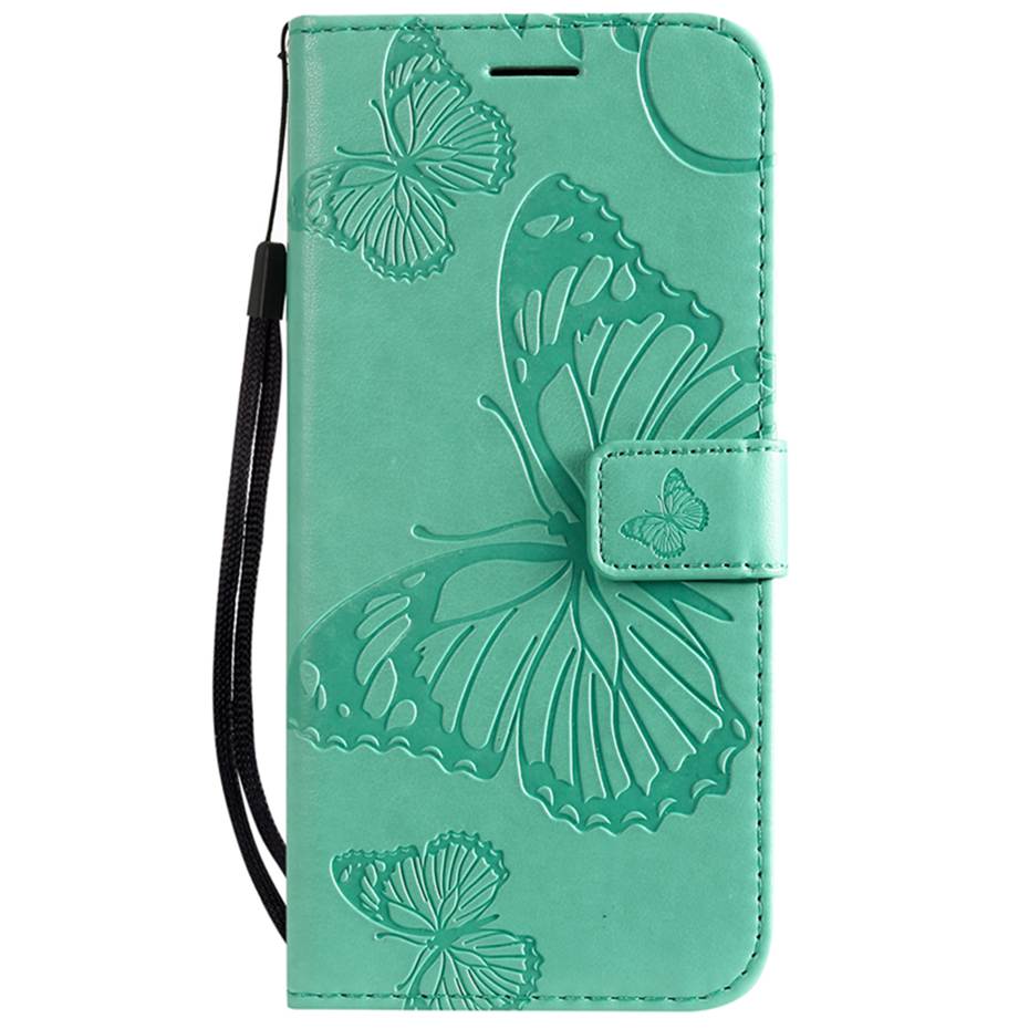 3D Vlinder Flip Case Voor Huawei Honor 8A JAT-LX1 Case Lederen Portemonnee Telefoon Case Voor Huawei Y6 Honor 8A capa Case